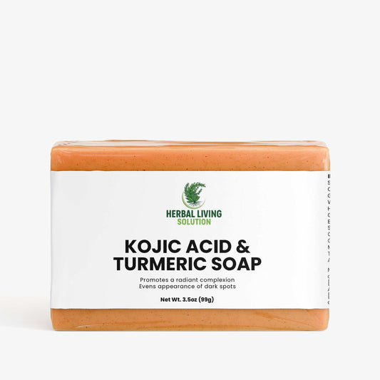 Kojic Acid & Turmeric Soap bar for radiant, even-toned skin with nourishing coconut and shea butters