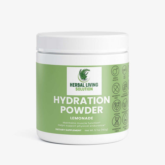 Hydration Powder Lemonade dietary supplement to maintain muscle function and endurance